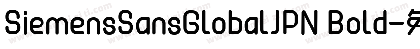 SiemensSansGlobalJPN Bold字体转换